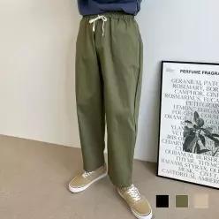 [하프클럽/셀러허브_여성트랜드패션]Rly 남성 와이드 밴딩 면팬츠 루즈핏 일