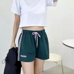 [라일리여성의류] Rly 트레이닝 숏팬츠 키작녀코디 두줄바지 코디하기편한
