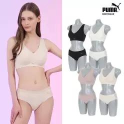 백화점 푸마 바디웨어 1SET총2PCS 여성 스킨라이크 서포트 프리컷 브라팬티세트