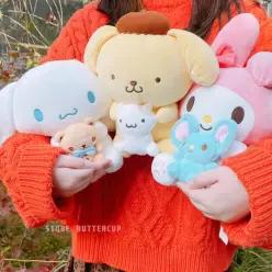 산리오 프렌즈 인형 시나모롤 마이멜로디 폼폼푸린 28cm