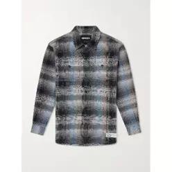 26 FW 네이버후드 블랙 옴브레 체크 플란넬 셔츠 TP575262602