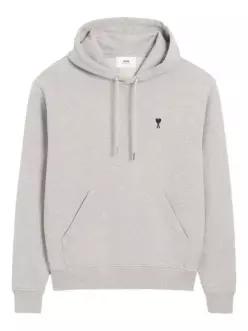 25FW 스몰 하트 로고 후드 티셔츠 HSW7647300951 HEATHER ASH GRAY DOM