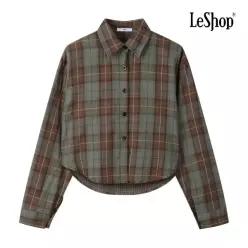 [르샵] 데일리룩 체크 숏 셔츠 (BQ7BL023A)