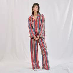 울랄라 베이직 루버 긴팔 여성페어 멀티 75D