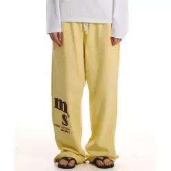 KIMS FRESH COTTON MARKET Messy Alpha App Sweatpants Yellow