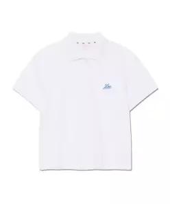 리 LEE 우먼 피케 카라 크롭 티셔츠 화이트