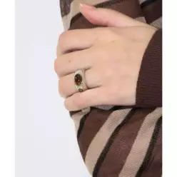 매장정품 MILLO WOMEN 라운드 스톤 링 [실버]