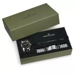 Hamilton 해밀턴 카키 필드 머프 오토매틱 42MM 남성용 시계 세트 H70605732 633639