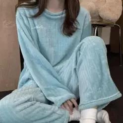 [라일리여성언더웨어] Rly 체크 극세사 여성 나시 상하세트 53299566)