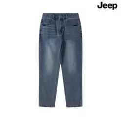 JEEP 공용 오비허리밴드 배기핏 데님팬츠 JR1DPU712A LE1222500821