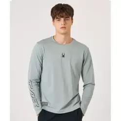SPYDER 남성 스트레치 피케 긴팔 티셔츠 SPKFCNRL201MLGN 5400313