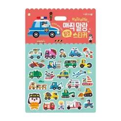 매직 말랑 스티커북 - 탈것