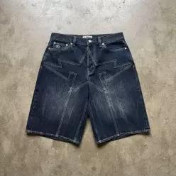 MUST IT_베이프 스타 패치 13oz 릴렉스드 핏 데님 쇼츠 M INDIGO 001DSM301302ING
