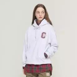 포 우먼 C 로고 후드 티셔츠 (라이트 그레이) 7000040039 CBW25FWF0802