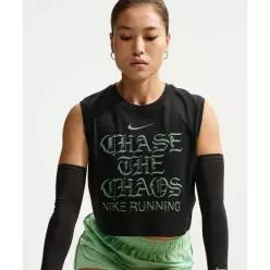 나이키 NIKE 드라이 핏 민소매 러닝 티셔츠 W - 블랙:일루전 그린 IM8902-010IM8902-010 176655