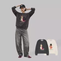 [최초가 79000원] 26FW 피플X GB크리스탈 아트워크 스 셔츠