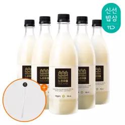 [머들러 증정] 배상면주가 무아스파탐 느린마을막걸리 750ml x 5입