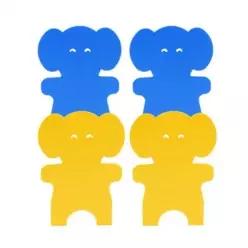 코끼리 캐릭터 북엔드 2P