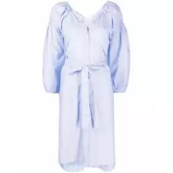 Stella McCartney 스트라이프 미디 드레스 604312STA26 TP435248305