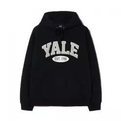 YALE 투톤아치 후드_블랙