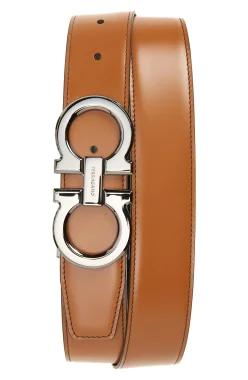 FERRAGAMO 페라가모 간치니 양면 가죽 벨트 7548873