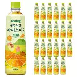 티로그 제주청귤 아이스티 제로 녹차 500ml x 24PET