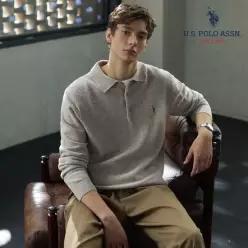 유에스피에이 [앱10 ][U.S POLO ASSN.] 26FW 파인터치 메리노울 100 카라니트 2종 남성