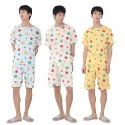 파자마 잠옷 반팔 냉감 아이스 남성 주니어 상하 실내복 누더기 홈웨어 M20WFIV464