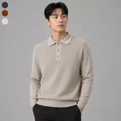 [A] 남성 긴팔 카라 니트 티셔츠 3종 1택