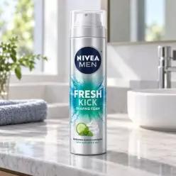 [쿨링효과] 니베아 맨 프레시 킥 쉐이빙 폼 200ml