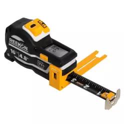 REEKON T1M 유틸리티 디지털 줄자 4.9m(16피트) (영어) - 블루투스 스마트 측정 도구, 0.3cm(1/32인치) 정