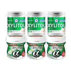 [롯데웰푸드]자일리톨 오리지널 용기 100g x3개+자일리톨 알파 용기 86g x3개