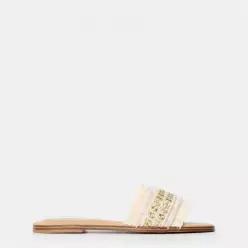 Aldo 알도 플랫 힐 오픈 토 슬라이드 샌들 - 뉴트럴 7636654