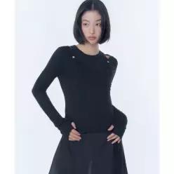 미세키서울 MISEKI SEOUL Layered line sheer long s리 LEEve BLACK MSK26SSLS01BK 157295