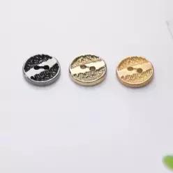 의류용 금속 단추 셔츠 블라우스 DIY 바느질 액세서리 하이 퀄리티 창의적인 디자인 10 개 2 홀