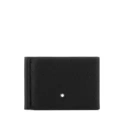 26SS MONTBLANC 블랙 레더 카드 홀더 221402000 TP571286611