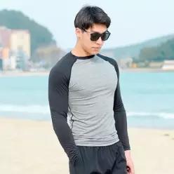 남성래쉬가드비치웨어솔리드티셔츠 DHO-R3367GB HW048F8C