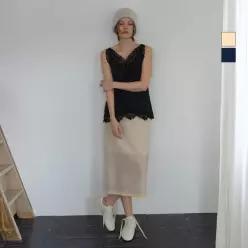 시엔느 L사이즈 Sasha Sheer Skirt1249129