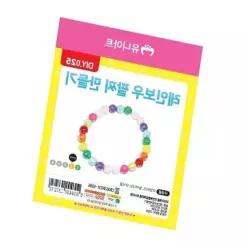 [제이큐]무지개 팔찌만들기 셀프팔찌키트 수공예악세사리 취미DIY키트