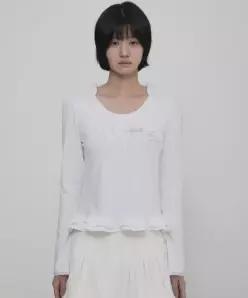 플레어업 FLAREUP Muta Frill Puff T-Shirt FL-189 White
