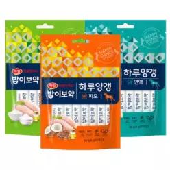 강아지 하림 밥이보약 하루양갱 간식 피모 면역 관절