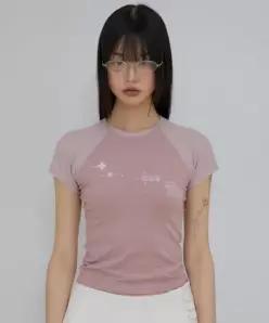 플레어업 FLAREUP Muta Waffle Raglan T-Shirt FL-154 Pink