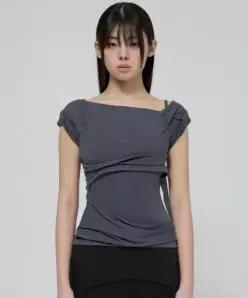 플레어업 FLAREUP Layered Bustier T-Shirt FL-108 Charcoal