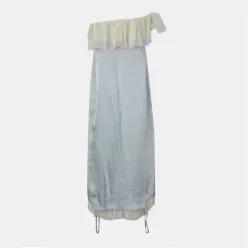 Off White 오프 화이트 원 숄더 맥시 바디콘 드레스 - 아틱 7749536