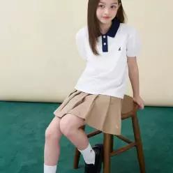빈폴 키즈 여아 산들 피케 티셔츠 아이보리 BI6442G010 6261934