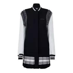 Off White 오프 화이트 미니 티셔츠 레터링 드레스 - 블랙/화이트 7749540
