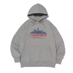 포 우먼 드림시티 플레이 후드 티셔츠 (그레이) 7000040875 CBW26FSS0102
