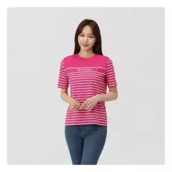 PAT 스트라이프 레터링 라운드 티셔츠_1K45309 467376