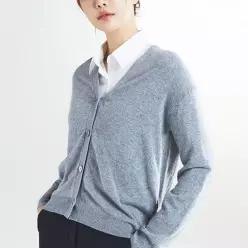 [스파오][스파오] [캐시미어블렌드] 브이넥 카디건 (SPCKE4TW21-K)
