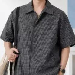 [하프클럽/]남성남방 오피스 출근룩 밑단스트링 블라우스 ST10058